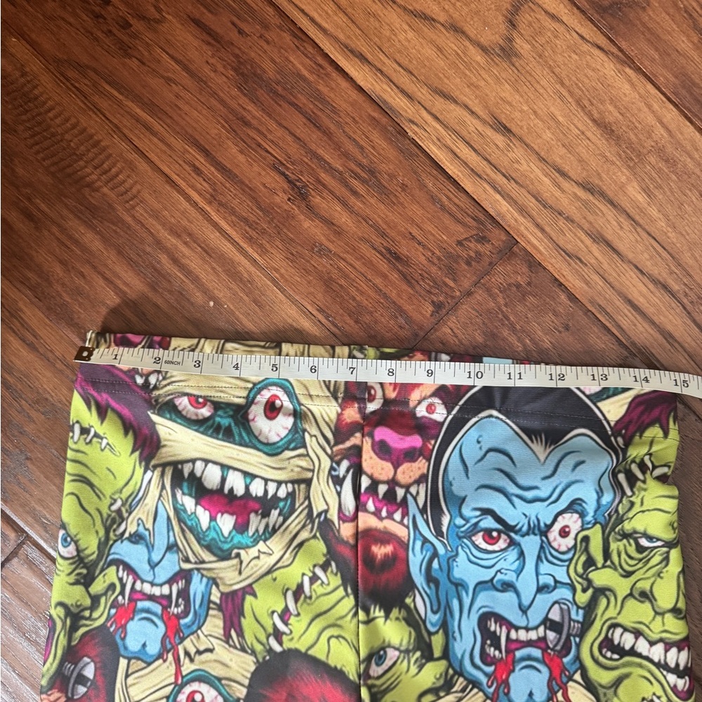 Colorful Monster Print women’s leggings - Picture 3 of 5